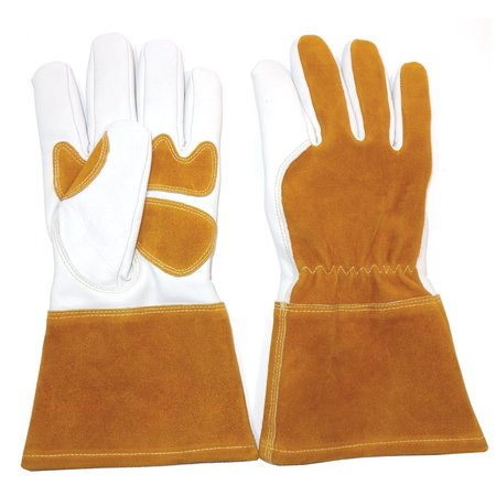 POWERWELD Premium Goatskin Leather MIG Welding Gloves, Large PW4000L